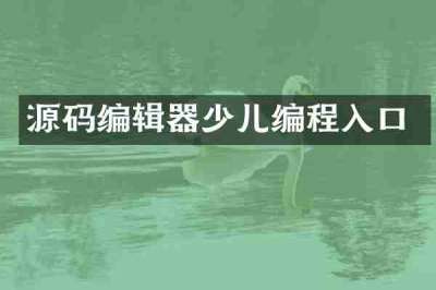 源码编辑器少儿编程入口