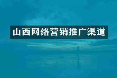 山西网络营销推广渠道