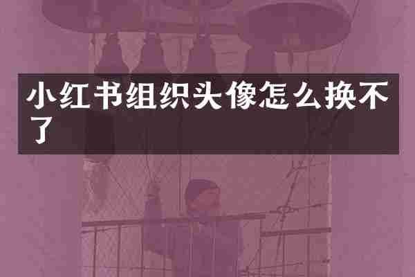 小红书组织头像怎么换不了