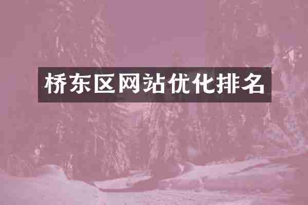 桥东区网站优化排名
