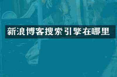 新浪博客搜索引擎在哪里