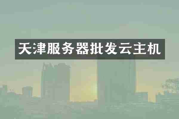 天津服务器批发云主机