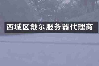 西城区戴尔服务器代理商