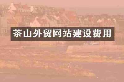 茶山外贸网站建设费用