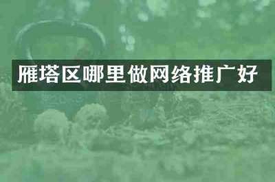 雁塔区哪里做网络推广好