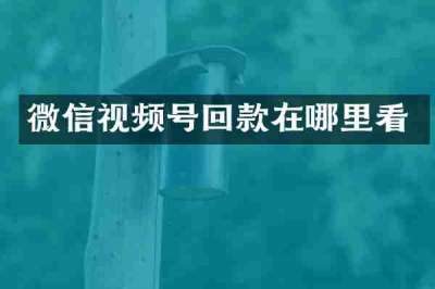 微信视频号回款在哪里看