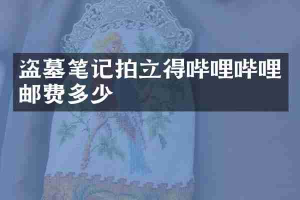 盗墓笔记哔哩哔哩邮费多少