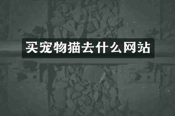 买宠物猫去什么网站