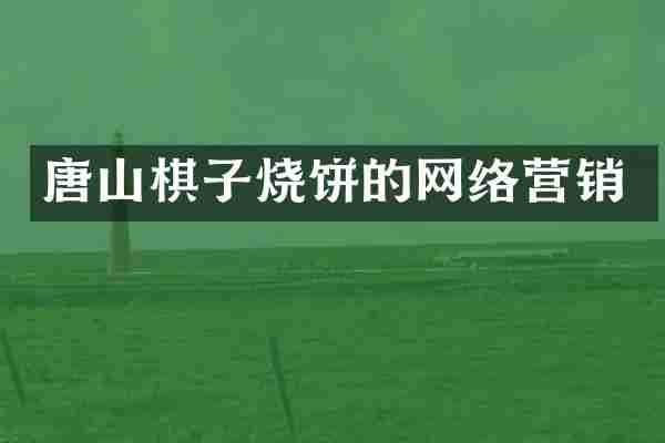唐山棋子烧饼的网络营销