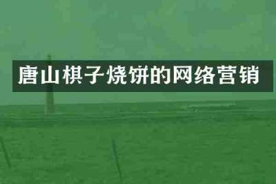 唐山棋子烧饼的网络营销