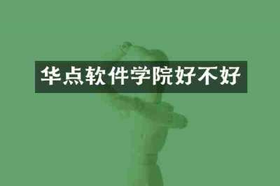 华点软件学院好不好