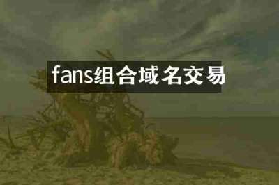fans组合域名交易