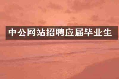 中公网站招聘应届毕业生