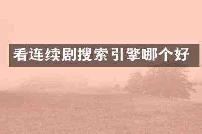 看连续剧搜索引擎哪个好