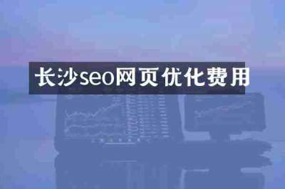 长沙seo网页优化费用