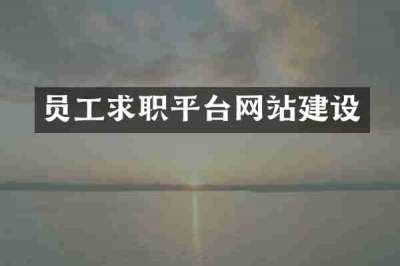 员工求职平台网站建设