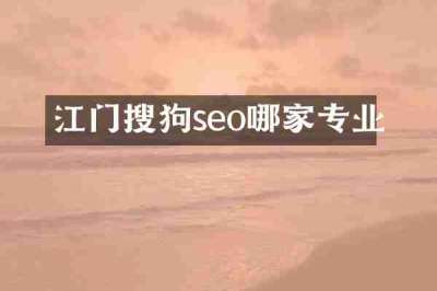 江门搜狗seo哪家专业