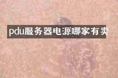 pdu服务器电源哪家有卖