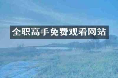 全职高手免费观看网站