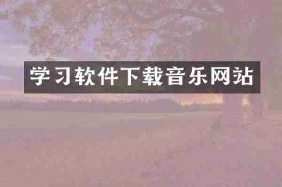 学习软件下载音乐网站