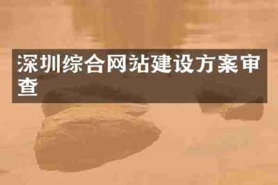 深圳综合网站建设方案审查