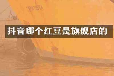 抖音哪个红豆是旗舰店的