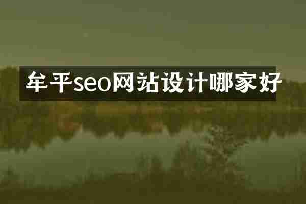 牟平seo网站设计哪家好