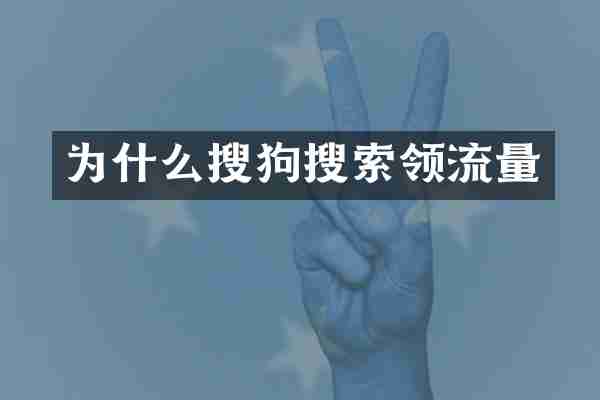 为什么搜狗搜索领流量