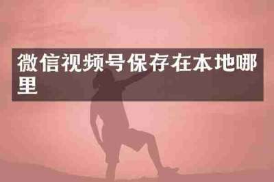 微信视频号保存在本地哪里