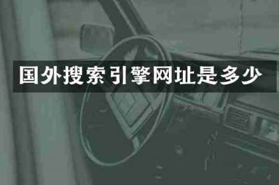 国外搜索引擎网址是多少