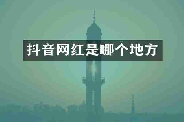 抖音网红是哪个地方