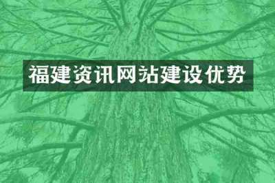 福建资讯网站建设优势