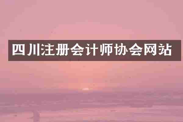 四川注册会计师协会网站
