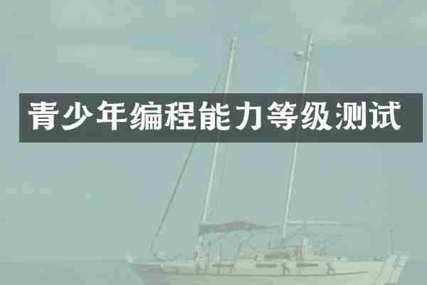 青少年编程能力等级测试