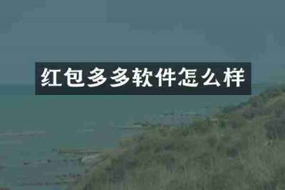 红包多多软件怎么样