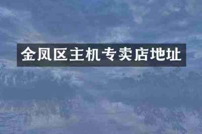 金凤区主机专卖店地址