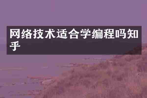 网络技术适合学编程吗知乎