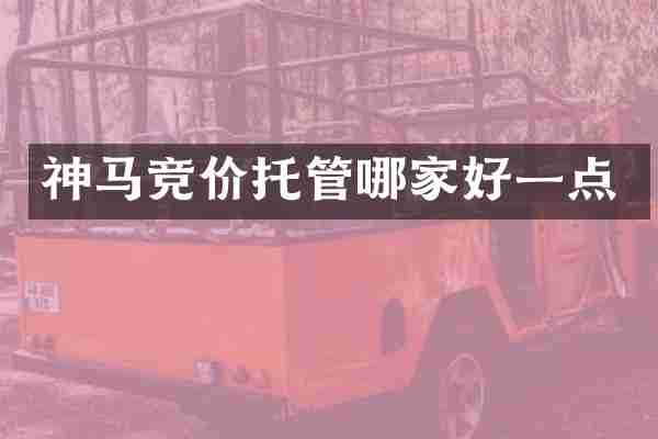 神马竞价托管哪家好一点
