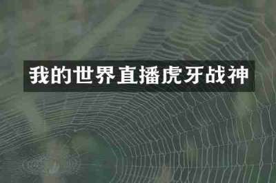 我的世界直播虎牙战神