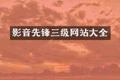 影音先锋三级网站大全