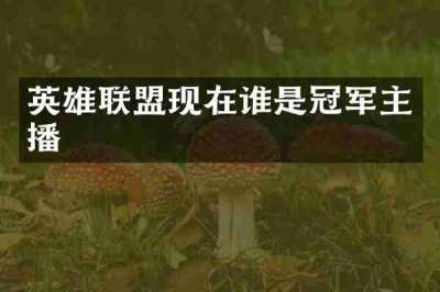 英雄联盟现在谁是冠军主播