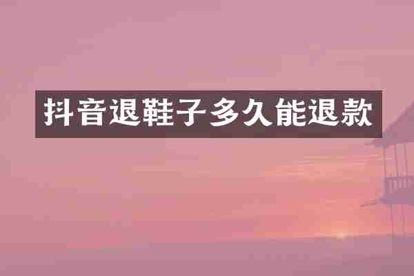 抖音退鞋子多久能退款