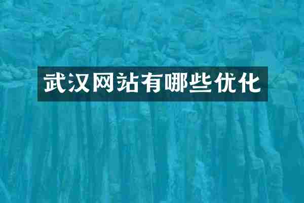 武汉网站有哪些优化