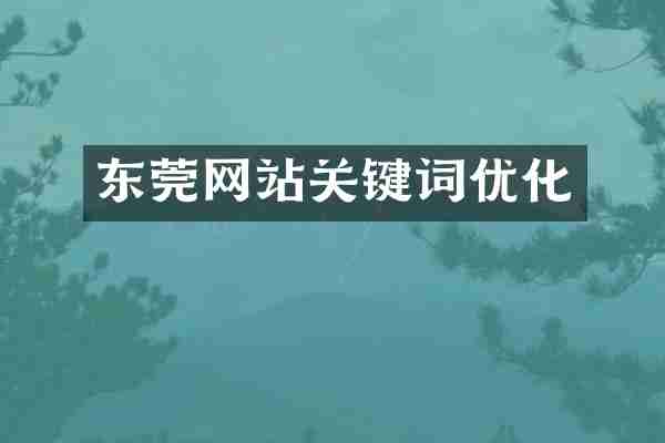 东莞网站关键词优化