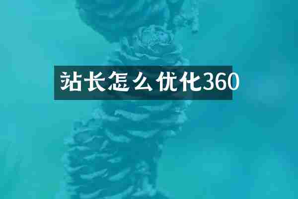 站长怎么优化360