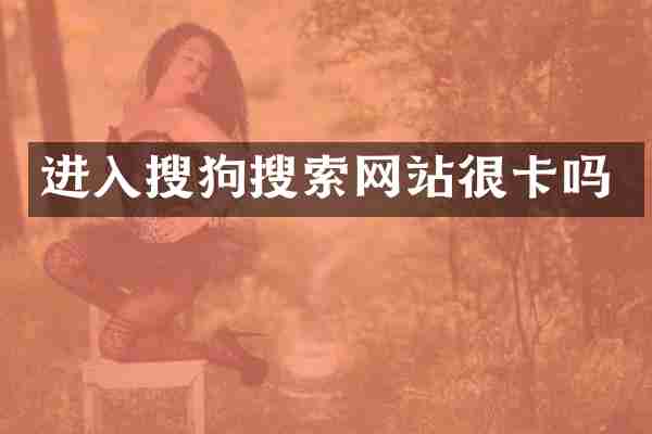 进入搜狗搜索网站很卡吗