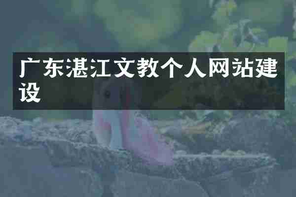 广东湛江文教个人网站建设