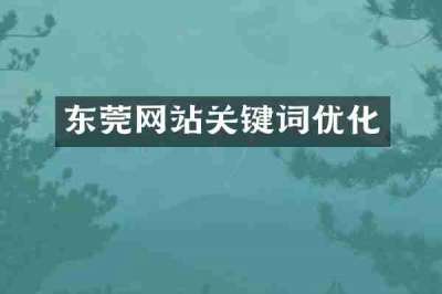 东莞网站关键词优化