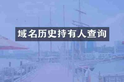 域名历史持有人查询