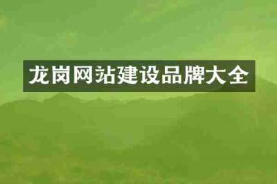 龙岗网站建设品牌大全